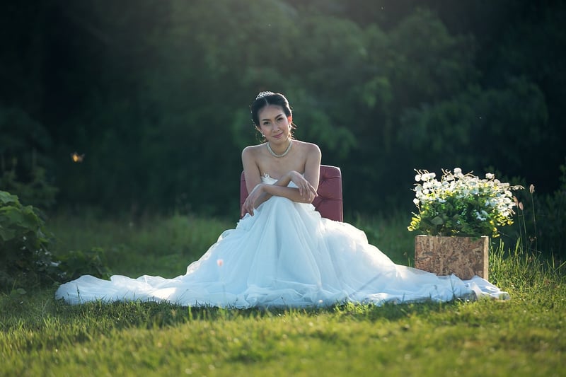 Bohemian Wedding Gown